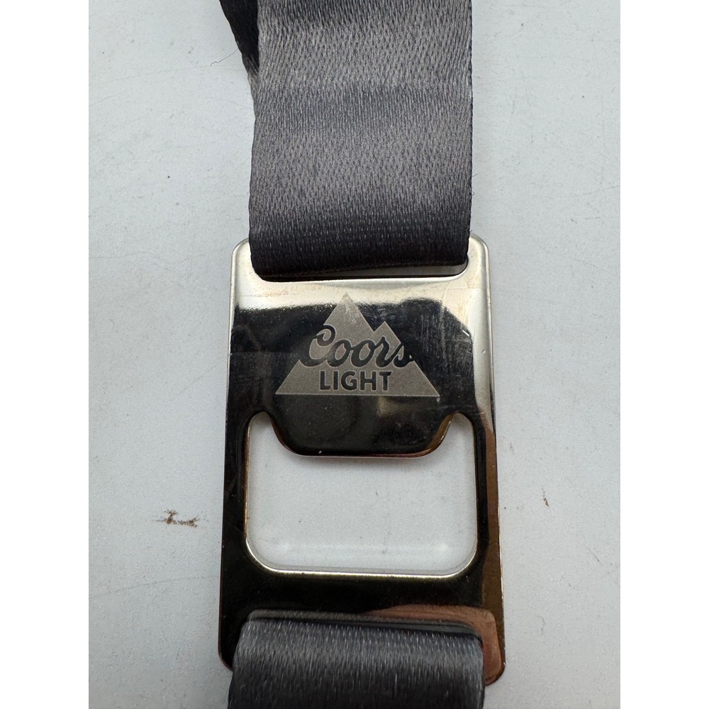 Coors Light Seatbelt Buckle Bottle‎ Opener Keychain Carabiner Clip